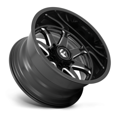 Aluminum Wheels 20X9 Hammer D749 5 On 127 Gloss Black Milled 71.5 Bore 1 Offset Fuel Off Road Wheels