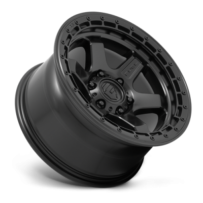 Aluminum Wheels 17X9 Block D750 5 On 127 Matte Black/Black Ring 71.5 Bore 1 Offset 6 Spoke Fuel Off Road Wheels