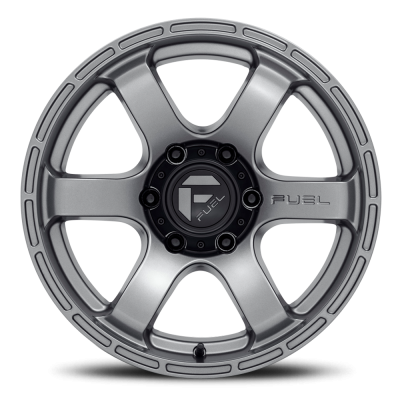 Aluminum Wheels 17X9 Rush D767 6 On 114.3 Matte Gunmetal Gray 66.06 Bore 1 Offset Fuel Off Road Wheels