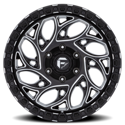 Aluminum Wheels 20X9 Runner OR D840 5 On 127 Gloss Black Milled 71.5 Bore 1 Offset Fuel Off Road Wheels