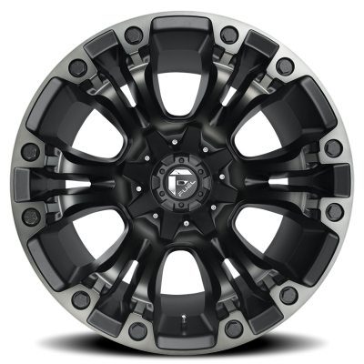 Aluminum Wheels 20X10 Vapor D851 5 On 114.3/5 On 127 Matte Black Gray Tint 78.1 Bore -18 Offset Fuel Off Road Wheels