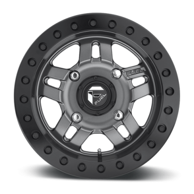 Aluminum Wheels 15X7 Anza UTV D918 4 On 136 Matt Anthracite Gray Beadlock 110.2 Bore 13 Offset 5 Spoke Fuel Off Road Wheels