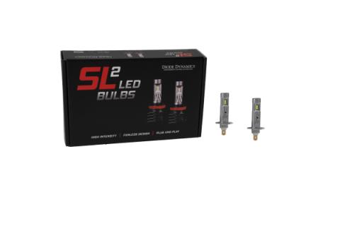 H1 White SL2 LED Bulbs Pair Diode Dynamics