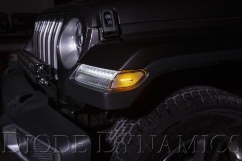 Sidemarkers for 2018-2021 Jeep JL Wrangler/Gladiator, Smoked (set)