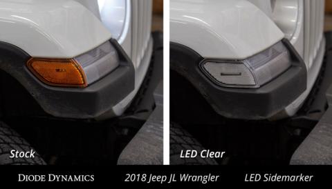 Sidemarkers for 2018-2021 Jeep JL Wrangler/Gladiator, Smoked (set)