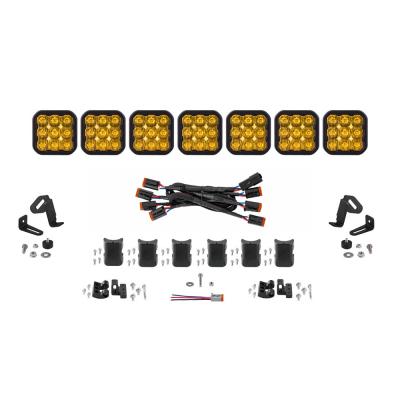 SS5 Sport Universal CrossLink 7-Pod Lightbar Yellow Driving Diode Dynamics