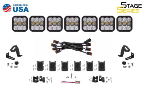 SS5 Sport Universal CrossLink 7-Pod Lightbar Yellow Driving Diode Dynamics