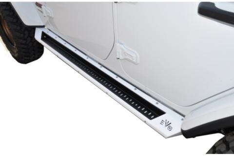 18-Present Jeep Wrangler JLU Rocker Steps 4 Door EVO Manufacturing