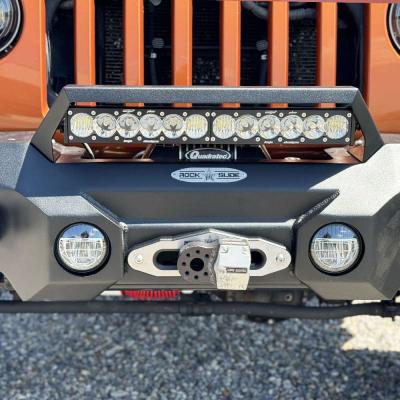 Appalachian Steel Stubby Front Bumper With Winch Plate Wrangler JK Rock Slide Engineering