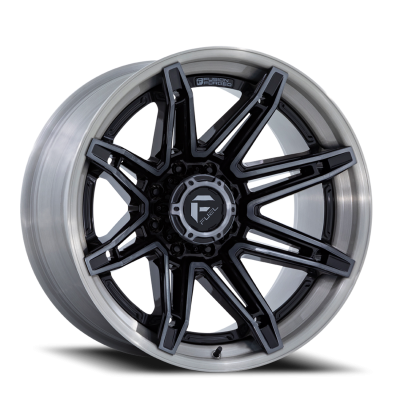 Aluminum Wheels 20X10 Brawl FC401BT 6 On 135 Gloss Black Brushed Dark Tint 87.1 Bore -18 Offset Fuel Off Road Wheels