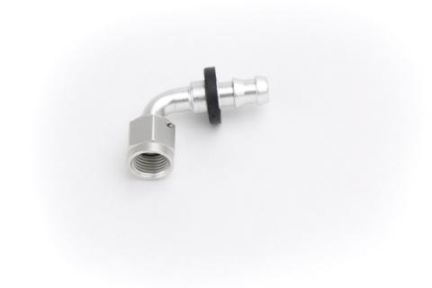 Fitting, #6 JIC 90 Degree Low Pressure Push Lock PSC Performance Steering Components