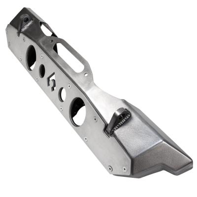 Bare Steel Nighthawk Front Bumper with Aluminum Skid for JK, JL, and JT - Bare Steel Artec Industries