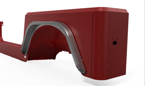 Jeep TJ Fenders Rear Double Arch 2 Inch Flare Pair Motobilt