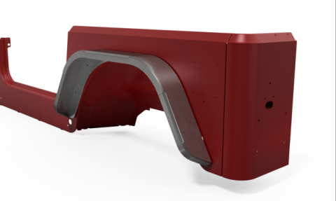 Jeep TJ Fenders Rear Double Arch 4 Inch Flare Pair Motobilt