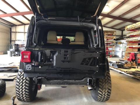Jeep JL Tire Carrier 18 + Wrangler JL Up To 40 Inch Tire Motobilt