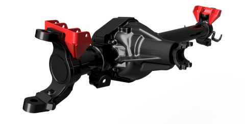 Dual Front Lower Shock Mounts SD60 Bare Steel Motobilt