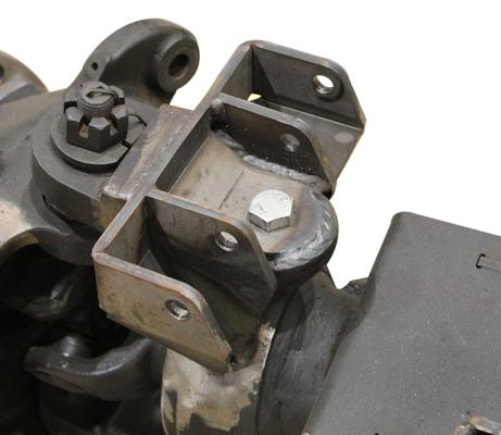 Dual Front Lower Shock Mounts SD60 Bare Steel Motobilt