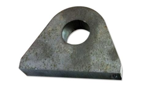 Flat 3.5 Inch Weld On D-Ring Mount Steel Motobilt