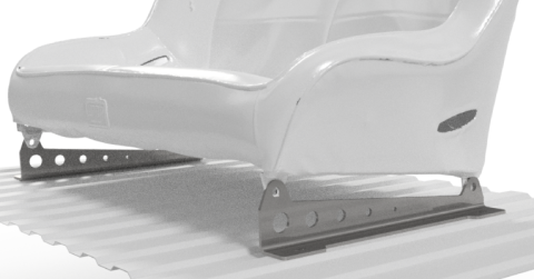 Universal Rear Seat Mounts for PRP Seats Motobilt