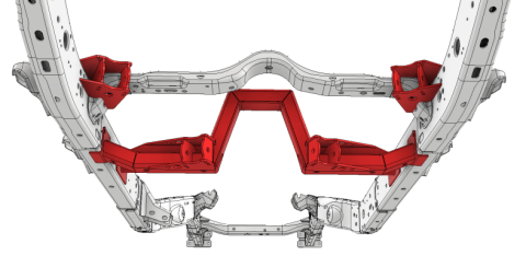 Rear 4 Link Suspension Bracket Kit for 2018-Present Jeep JLU Motobilt
