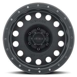 Aluminum Wheels 17x8.5 Hole MR307 Bolt Pattern 6 On 135 Offset 0 Lip Size 3.07 Matte Black MB Method