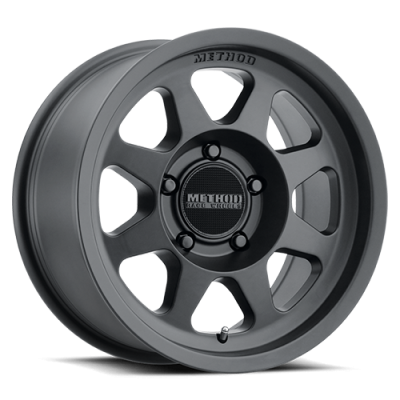 Aluminum Wheels 17x7.5 Bead Grip MR701 Bolt Pattern 5 On 114.3 Offset 30 Lip Size 0.98 Matte Black MB Method