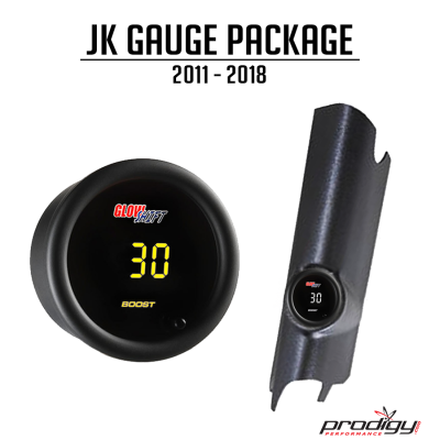 JK Gauge Pod Package Single Pod 12-18 Wrangler JK 18 Pack Prodigy Performance