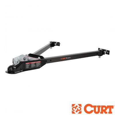 Curt Tow Bar with Adjustable-Width Arms Car Mount 2 Inch Ball 5000 lbs. Safety Cables and Coupler Lock Sold Separately) RockJock 4X4