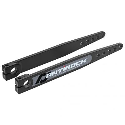 Antirock Fabricated Steel Sway Bar Arms 17 Inch Long OAL 15.195 Inch C-C 5 Holes Includes Stickers Pair RockJock 4x4
