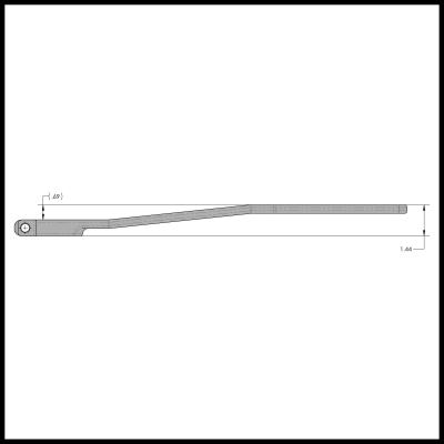 Antirock Forged Chromoly Sway Bar Arms 18 Inch Long x 25 Spline .69 Inch Offset Bend Incl. Stickers Pair RockJock 4x4