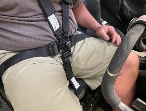 Adjustable 5th Point Crotch Belt for Cam-Lock Harness PRP Seats