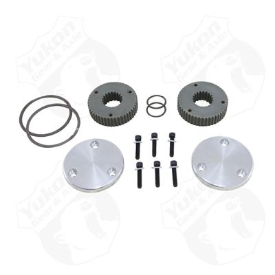 Yukon Hardcore Drive Flange Kit For Dana 44 19 Spline Outer Stubs Non-Engraved Caps Yukon Gear &amp; Axle