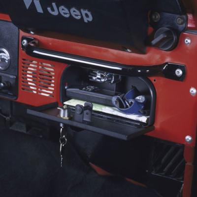 Glove Box - 55-86 CJ / 81-85 Scrambler CJ8 Locking Black Tuffy Security Products
