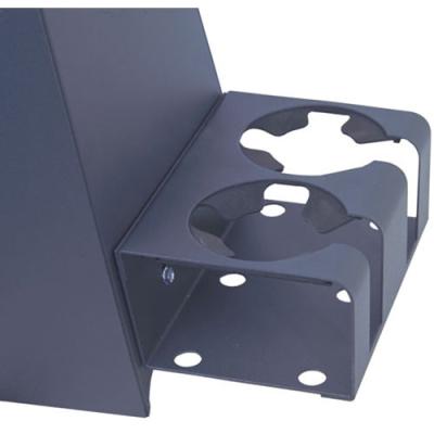 Dual Cup Holder Universal 9 Degree Angle Black Tuffy Security Products