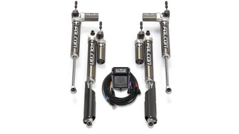 18-Up Jeep Wrangler JL EcoDiesel/4xe/392 SP2 3.5 e-Adjust Piggyback Shock Kit 2-4.5 Inch Lift Falcon Shocks