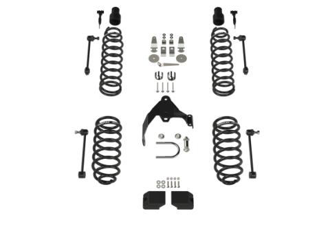 07-18 Wrangler JK 2 Door 3 Inch Coil Spring Base Lift Kit &amp; 9550 VSS Twin-Tube Shocks TeraFlex