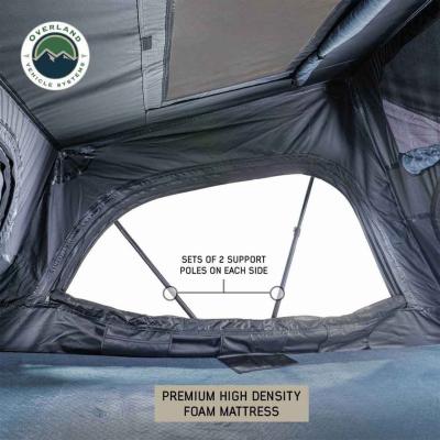 XD Sherpa Solo - Soft Sided Roof Top Tent, 1 Person, Grey Body and Black Rainfly Overland Vehicle Systems