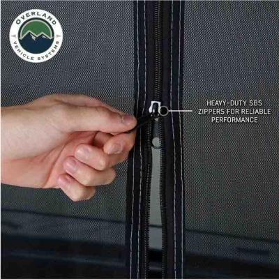 LD P.S.T. - Portable Safari Ground Tent Large, Grey Body and Grey Trim Overland Vehicle Systems