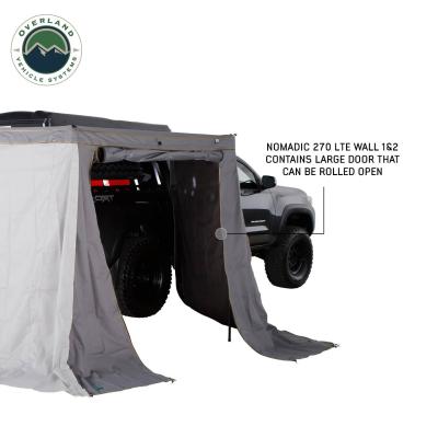 Nomadic Passenger Side Walls 1 &amp; 2 270 LTE Awning Wall Kit Overland Vehicle Systems