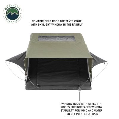 Nomadic 3 Standard Roof Top Tent 3 Person Roof Top Tent Overland Vehicle Systems