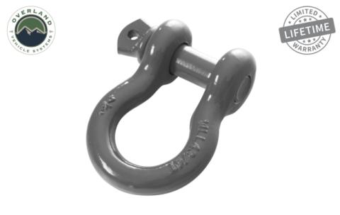 Recovery Shackle 3/4 Inch 4.75 Ton - Gray Universal Overland Vehicle Systems