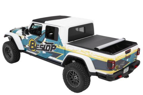 EZ-Roll Soft Tonneau '20-26 Gladiator For 5 ft. bed Black Diamond Bestop