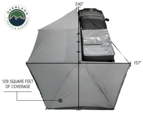 Nomadic Awning 270 Awning with Walls - Driver side Overland Vehicle Systems