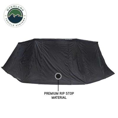 XD Nomadic 270 - Awning Wall 1 W/Black Out, Passenger Side, Black Body, Black Trim W/Storage Bag Overland Vehicle Systems