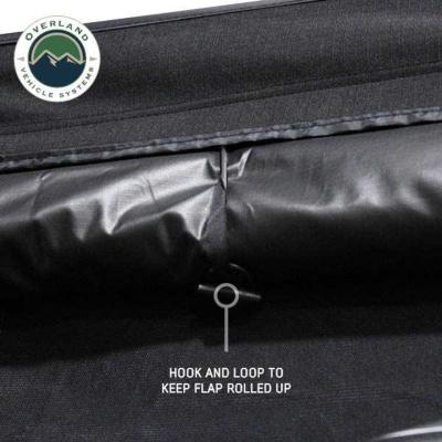 XD Nomadic 270 - Awning Wall 1 W/Black Out, Passenger Side, Black Body, Black Trim W/Storage Bag Overland Vehicle Systems