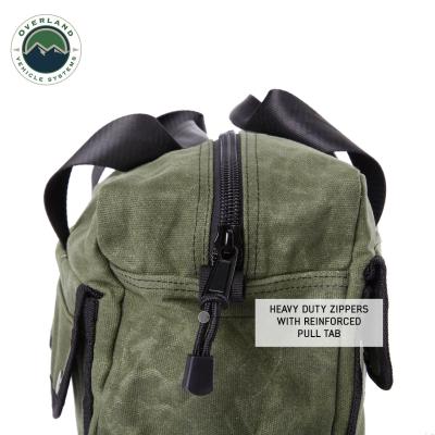 Organize With Overland Vehicle Systems Wax Canvas Small Duffle Bag Overland Vehicle Systems