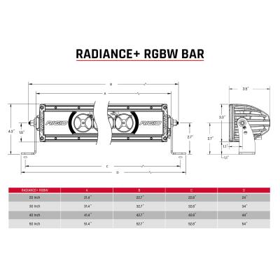 Radiance Plus 30 Inch RGBW Light Bar RIGID Industries