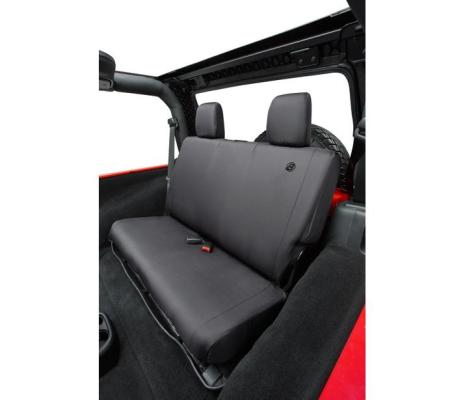 Jeep Wrangler Seat Covers For Jeep 2007-2018 Wrangler JK 2 Door Rear Premium Vinyl Fabric Black Diamond Bestop