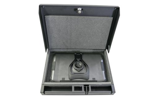 Portable Safe For Tablets Universal Black Includes Security Cable Tuffy Security Products