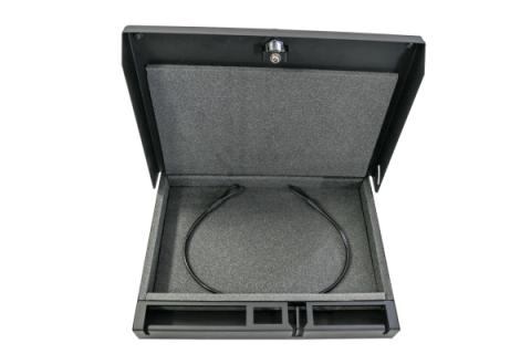 Portable Safe For Tablets Universal Black Includes Security Cable Tuffy Security Products